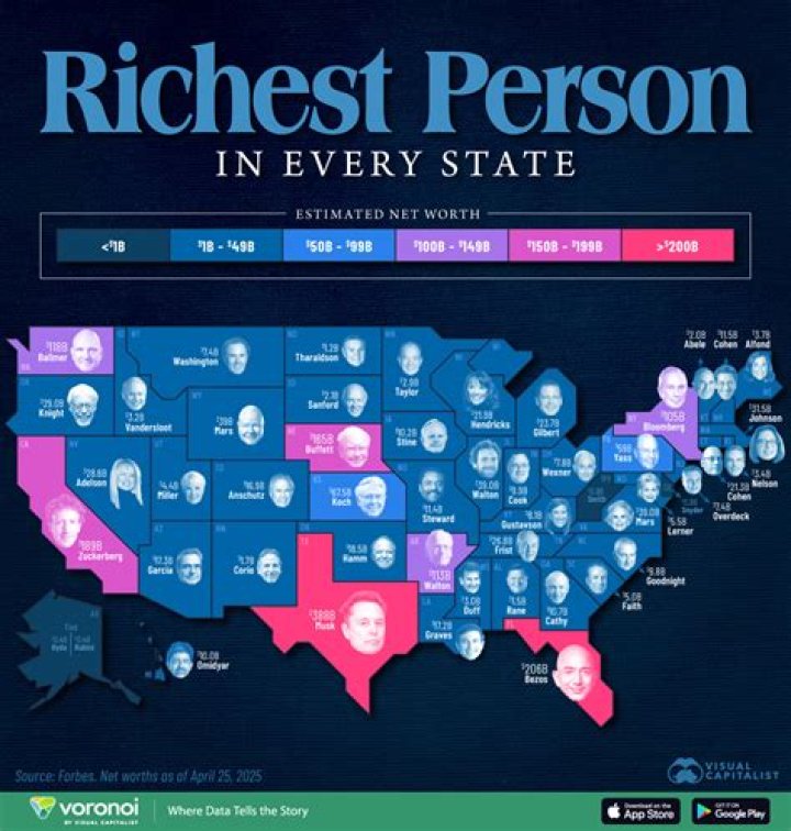 The Richest Person In Every State (2018)